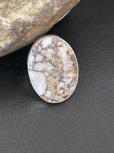 Navajo Wild Horse Turquoise Ring | Sterling Silver | Sz 9 | Authentic Native American Handmade | 10289