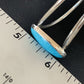 Minimalist Women's Blue Kingman Turquoise Cuff Bracelet | Sterling Silver | 12869