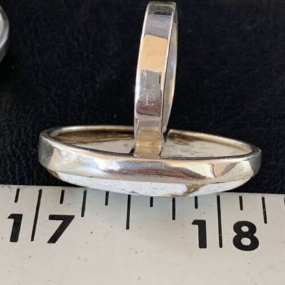 Native American Women's Wild Horse Turquoise Ring | Sz 8 | Sterling Silver | 14025