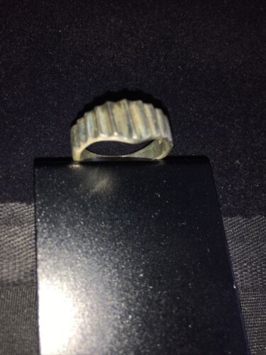 Native American Navajo Folded Sterling Silver Ring | Sz 7.5 | 10920