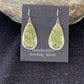 Native American Women's Navajo Green Gaspeite Earrings | Sterling Silver | 396