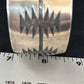 Native American Sterling Silver Navajo Stamped Cuff Bracelet | Handmade | 14589