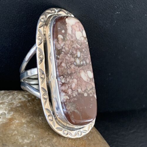 Southwestern Navajo Wild Horse Turquoise Ring | Sterling Silver | Sz 9.5 | 1870