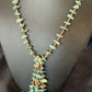 Santo Domingo | Shell Turquoise Bead Pendant Necklace | 26" | Authentic Native American Handmade | 12530