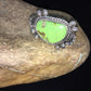 Native American Navajo Green Gaspeite Ring | Sterling Silver | Sz 6 | 1807