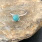 Navajo Blue Turquoise Ring | Sterling Silver | Sz 7 | Authentic Native American Handmade | 10769