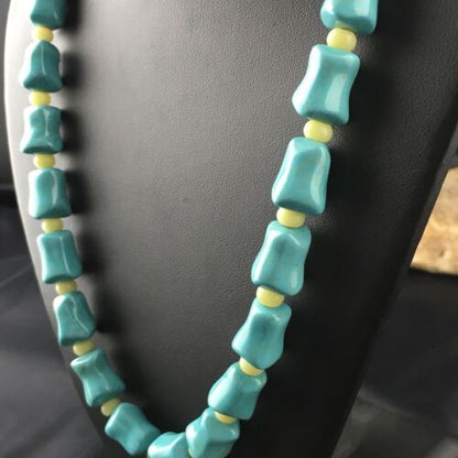 Navajo Blue Turquoise Spiny Oyster Necklace | Sterling Silver | 19" | Authentic Native American Handmade | 10121