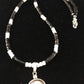 Navajo Mother of Pearl Black Onyx Pendant | Sterling Silver | Authentic Native American