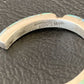 Navajo White Opal Inlay Hoop Earrings | Sterling Silver | 1" | Authentic Native American Handmade | 12128
