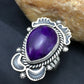 Native American Sugilite Navajo Ring | Sterling Silver | Sz 7.5 | 4189