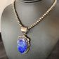 Native American Navajo Blue Lapis Pendant Necklace | Sterling Silver | Authentic Handmade | 11850