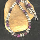 Navajo Men's Purple Sugilite Necklace | Sterling Silver | 22" | Authentic Native American Handmade | 8532
