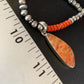 Navajo Red Apple Coral Pendant Necklace | Sterling Silver | Authentic Native American Handmade | 13934