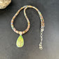 Southwestern Women's Green Opal Pendant Necklace | Sterling Silver | 17" | 14421