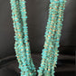 Men's XL Santo Domingo Blue Turquoise Shell Bead Jacla Necklace | 36" | 13187