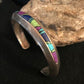 Men's Navajo Sterling Silver Inlay Bracelet | Turquoise Sugilite Lapis | Authentic Native American Handmade | 11703
