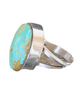 Navajo Men's Classic Blue Turquoise #8 Ring | Sterling Silver | Sz 9 | 1828