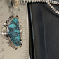 Men's Navajo Blue Spiderweb Turquoise Pendant Necklace | Sterling Silver | Authentic Native American Handmade | 10661