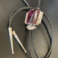Southwestern Men's Bolo Tie | Purple Spiny Oyster | Sterling Silver | Navajo | 12964