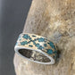 Navajo Women's Turquoise Ring | Sterling Silver | Sz 5 | Authentic Native American Handmade | 12467