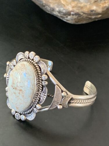 High-Grade Dry Creek Turquoise Cuff Bracelet | Navajo Sterling Silver | Authentic Native American Jewelry | 2083