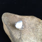 Navajo Women's White Mother of Pearl Ring | Sterling Silver | Sz 8 | Authentic Native American Handmade | 1718