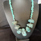 Navajo Chunky Blue Turquoise Nugget Necklace | Sterling Silver | Authentic Native American Handmade | 20" | 14415