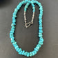 Navajo Kingman Turquoise Necklace | Sterling Silver | Authentic Native American Handmade | 18" | 1965
