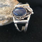 Native American Navajo Lapis Bracelet | Sterling Silver | J Platero | Authentic Handmade | 8040