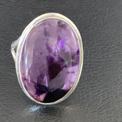 Southwestern Purple Amethyst Ring | Sterling Silver | Sz 9 | 12944