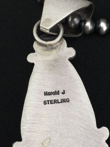 Navajo Orange Spiny Oyster Pendant Necklace | Sterling Silver | Native American Handmade | 4919
