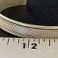 Navajo Sterling Silver Stamped Cuff Bracelet | Authentic Native American Handmade | 13675