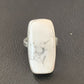 Native American Women's Navajo White Howlite Ring | Sterling Silver | Sz 7 | 11606