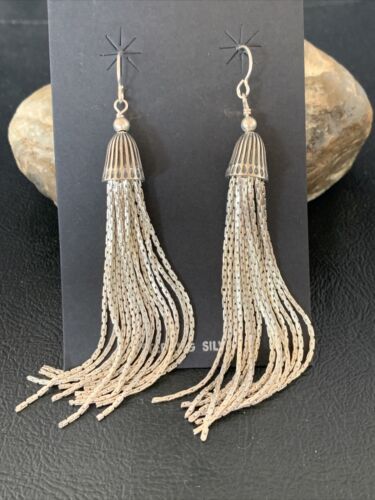 Old Pawn Southwestern Chandelier Dangle Earrings | Sterling Silver | 1" | 12990
