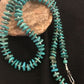 Santo Domingo Kingman Turquoise Necklace | Sterling Silver | 21" | Authentic Native American Handmade | 3996
