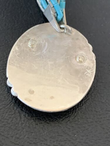 Navajo Green Turquoise Liquid Heishi Necklace | Sterling Silver | 5 Strand | Authentic Native American | 02050
