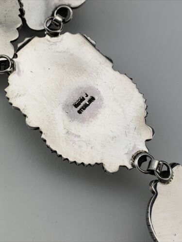 Navajo Sterling Silver Lariat Necklace | Royston Turquoise Squash Pendant | Authentic Native American Handmade | 01545