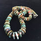 Native American Navajo Green Turquoise Spiny Necklace | Sterling Silver | 28" | 10060
