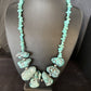 Navajo Chunky Blue Turquoise Nugget Necklace | Sterling Silver | Authentic Native American Handmade | 20" | 14418