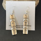 Navajo Stamped Sterling Silver Earrings Set | Authentic Native American Handmade | 11623