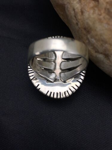 Royston Turquoise Navajo Ring | Sterling Silver | Sz 6.75 | Authentic Native American Handmade | 2654