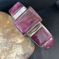 Navajo Purple Spiny Oyster Row Cuff Bracelet | Sterling Silver | Authentic Native American Handmade | 1407