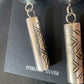 Navajo Sterling Silver Bead Earrings | Handmade Native American Pearls | 2.75" | 1519