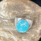 Navajo Blue Kingman Turquoise Ring | Sterling Silver | Sz 11 | Authentic Native American Handmade | 14145