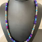 Navajo | Purple Sugilite | and Turquoise Bead Necklace | Sterling Silver | 20" | 1370