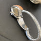 Authentic Navajo Orange Spiny Oyster Inlay Watch Tips | Sterling Silver | Native American Jewelry | 1555
