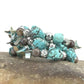 Native American Navajo Turquoise Bracelet | Stainless Steel Memory Wire | 1318