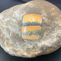 Navajo Bumble Bee Jasper Ring | Sterling Silver | Sz 8 Adjustable | Authentic Native American Handmade | 11540