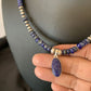 Native American Navajo Blue Lapis Pendant Necklace | Sterling Silver | Authentic Handmade | 12247