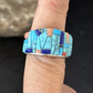 Multi-Color Blue Lapis Turquoise Inlay Ring | Sterling Silver | Sz 7 | 14459